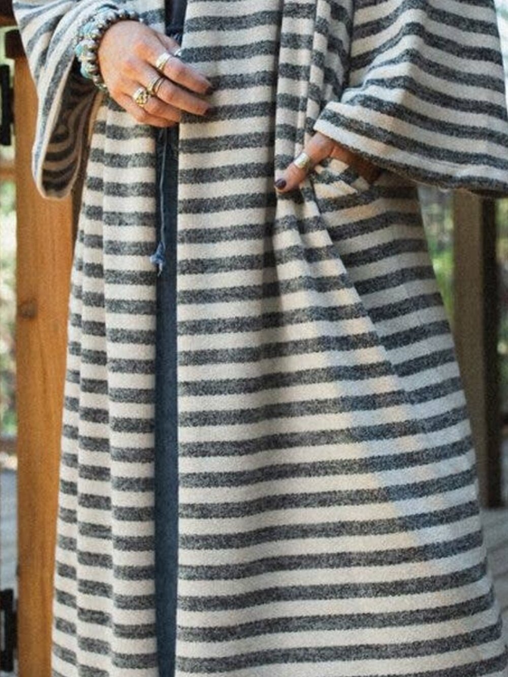NWT The Nest-Three Bird Nest Endless Love Striped Cardigan - Picture 13 of 15